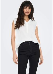 Only Damen Blusentop "ONLJETTE LIFE S/L TOP WVN NOOS", rot, modisch, Gr. 42, unifarben, Web, Obermaterial: 100% Viskose, Blusen