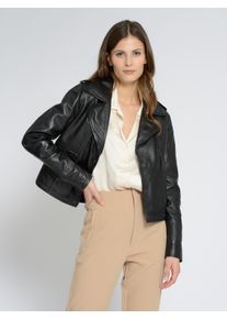 Maze Damen Lederjacke "42021288", schwarz, Gr. S, Obermaterial: 100% Lammleder/ Futter: 100% Baumwolle / Ärmelfutter: 100% Polyester, Jacken