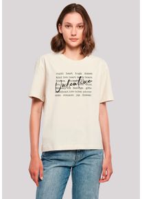 F4NT4STIC Damen T-Shirt "Valentine Herz Hugs Kisses Love Flowers Joy", weiß, casual, Gr. XXL, Obermaterial: 100% Baumwolle, Shirts, Premium Qualität