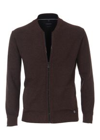 Casamoda Herren Strickjacke "Casamoda Strickjacke uni", braun, Gr. M, 90% Baumwolle, 10% Polyamid, Strickjacken