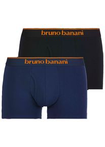 Bruno Banani Herren Boxershorts "Short 2Pack Quick Access", Gr. XXL, blau, Obermaterial: 93% Baumwolle, 7% Elasthan, kontrastfarbene Details,