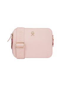 Tommy Hilfiger Damen Kameratasche "TH LOGOTAPE CAMERA BAG", rosa, Lederimitat, Taschen, Damen Umhängetasche, Minibag, Schultertasche mit