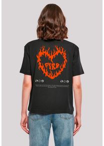 F4NT4STIC Damen T-Shirt "Valentines Streetwear", schwarz, casual, Gr. XXL, Obermaterial: 100% Baumwolle, Shirts, Premium Y2K Streetwear