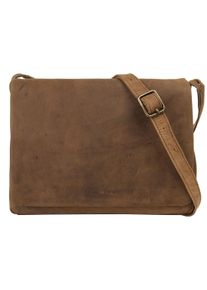 Harold'S HAROLD'S Damen Messenger Bag "ANTIC", braun, Leder, gepflegt, Taschen, echt Leder