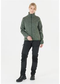 WHISTLER Damen Fleecejacke "SAMANI", grün, sportlich, Gr. 40, meliert, 100% Polyester, Jacken, aus schnell trocknendem Funktionsmaterial