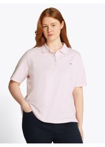 Damen Poloshirt "CRV 1985 REG PIQUE POLO SS", rosa, casual, Gr. 52, Tommy Hilfiger Curve, unifarben, Piquu00e9, Obermaterial: 95% Baumwolle, 5%