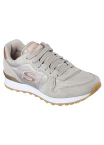 Skechers Damen Sneaker "OG 85 - GOLDN GURL", Gr. 40, grau, Veloursleder, Textil, Synthetik, sportlich, Schuhe, Schnürschuh,