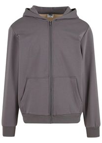 Urban Classics Herren Sweatjacke "Urban Classics Herren Cozy Zip Hoody", grau, Gr. S, unifarben, 95% Baumwolle, 5% Elasthan, Sweatjacken