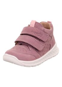 Superfit Kinder Klettschuh "BREEZE WMS: mittel", Gr. 23, lila, Nubukleder, casual, Schuhe, Sneaker mit halbhohem Schaft, Größenschablone zum Download