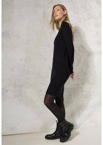 Cecil Damen Strickkleid, schwarz, casual, Gr. S, unifarben, Stoff, 50% Viskose, 28% Polyester, 22% Nylon, Kleider, soft und trageangenehm