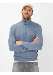 Brax Herren Strickpullover "Style SION", grau, Gr. L, 72% Baumwolle, 28% Polyester, Pullover
