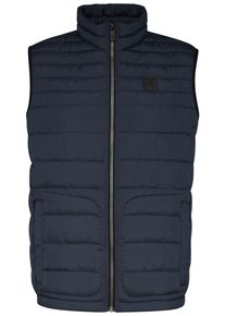 Bugatti Herren Steppweste, blau, casual, Gr. 50, unifarben, 100% Polyester, Westen, aus leichter Nylonware