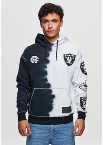 Recovered Herren Kapuzensweatshirt "NFL Raiders Ink Dye Effect On", schwarz, casual, Gr. M, bedruckt, 100% Baumwolle, Sweatshirts, für alle Las Vegas