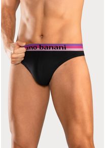Bruno Banani Herren String, Gr. S, bunt, Jersey, Obermaterial: 95% Baumwolle, 5% Elasthan, unifarben, Unterhosen, mit Streifen Logo Webbund