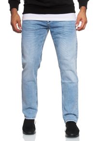 Rusty Neal Herren Straight-Jeans, blau, casual, Gr. 36, unifarben, 98% Baumwolle, 2% Elasthan, Jeans, im klassischen 5-Pocket-Design
