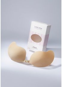 Lascana Damen Klebe-BH, braun, Microtouch, Obermaterial: 87% Polyamid, 13% Elasthan, Basic, BHs, ohne Bügel mit Silikon und praktischem