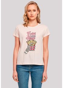 F4NT4STIC Damen T-Shirt "Anti Valentinstag Fries before guys", pink, casual, Gr. XS, Obermaterial: 100% Baumwolle, Shirts, Premium Qualität
