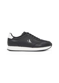 Herren Plateausneaker "RUNNER LACEUP TC", Calvin Klein Jeans, Gr. 44, schwarz-weiß, Leder, sportlich, Schuhe, Freizeitschuh, Halbschuh, Schnürschuh