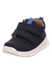 Superfit Kinder Klettschuh "BREEZE WMS: mittel", Gr. 23, blau, Nubukleder, casual, Schuhe, Sneaker mit halbhohem Schaft, Größenschablone zum Download