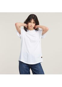 G-Star Raw G-STAR Damen T-Shirt "Lash fem loose", weiß, casual, Gr. L, unifarben, Jersey, Obermaterial: 100% Baumwolle, Shirts