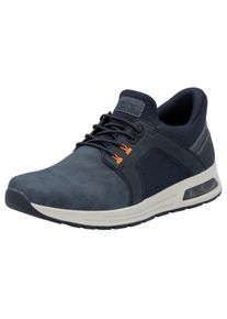 Rieker Herren Slip-On Sneaker, Gr. 41, blau, Lederimitat, Textil, sportlich, Schuhe, Freizeitschuh, Halbschuh, Schlupfschuh mit gepolstertem