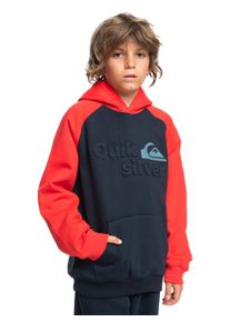 Quiksilver Kinder Hoodie "Age Of Blue Emboss", blau, Gr. 14, [Hauptstoff] 55% Baumwolle, 45% Polyester, Sweatshirts