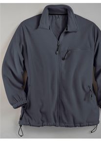 CLASSIC Herren Fleecejacke, grau, Gr. 48, unifarben, 100% Polyester, Jacken
