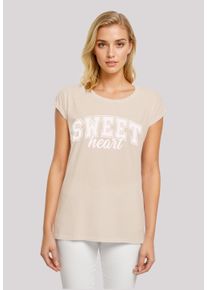 F4NT4STIC Damen T-Shirt "Sweet Heart Uni Valentinstag", weiß, casual, Gr. XXL, Obermaterial: 100% Baumwolle, Shirts, Premium Qualität