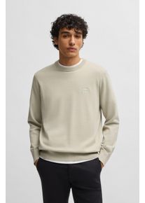 BOSS Orange Herren Strickpullover "Kanovano_S 1026", beige, casual, Gr. XXL, unifarben, Strick, Obermaterial: 95% Baumwolle, 5% Kaschmir, Pullover,