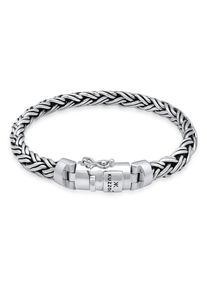 Kuzzoi Herren Armband "Herren Panzer Glieder Kastenverschluss 925 Silber", 21cm, ohne Stein, Silber 925 (Sterlingsilber), silber, Silber 925