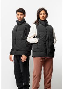 Jack Wolfskin Herren Daunenweste "DELLBRUECK VEST", schwarz, Gr. L, OBERSTOFF: 100% POLYAMID; FUTTER: 100% POLYESTER; FÜLLUNG: 80% ENTENDAUNEN, 20%