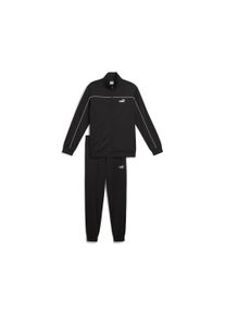 Puma Herren Jogginganzug "Poly Trainingsanzug mit Paspeln Herren", schwarz, Gr. M, 100% Polyester, Sportanzüge