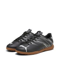 Puma Kinder Hallenschuh "ATTACANTO IT JR", Gr. 35, schwarz, Synthetik, sportlich, Schuhe