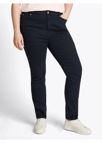 Damen Skinny-fit-Jeans "CRV HARLEM U SKINNY HW CLR", blau, casual, Gr. 48, Tommy Hilfiger Curve, unifarben, Denim/Jeans, Obermaterial: 92% Baumwolle,
