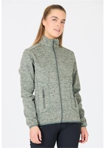 WHISTLER Damen Fleecejacke "SAMANI", grün, sportlich, Gr. 40, meliert, 100% Polyester, Jacken, aus schnell trocknendem Funktionsmaterial