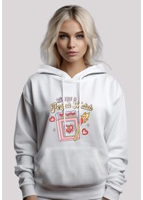 F4NT4STIC Damen Kapuzenpullover "We Are A Perfect Match Love", weiß, casual, Gr. XL, Obermaterial: 65% Baumwolle, 35% Polyester, Pullover, Premium
