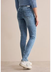 Cecil Damen Slim-fit-Jeans, blau, casual, Gr. 31, unifarben, Jeans, 98% Baumwolle, 2% Elasthan, Jeans, aus Baumwolle mit Stretchanteil