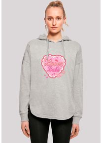 F4NT4STIC Damen Kapuzenpullover "Lover Babe Valentinstag", grau, casual, Gr. XL, Obermaterial: 100% Baumwolle, Pullover, Premium Qualität
