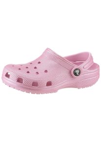 Crocs Kinder Clog "Classic K", Gr. 38, rosa, Croslite, schimmernd, Glitzer, modisch, Schuhe, Sommerschuh, Hausschuh, Badeschuh mit schwenkbarem