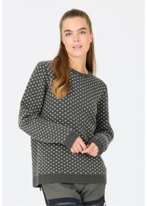 WHISTLER Damen Strickpullover "Borge", grau, casual, Gr. 38, bedruckt, 70% Polyacryl, 30% Wolle, Pullover, aus stilvollem und wärmendem Strick