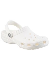Crocs Kinder Clog "Classic K", Gr. 32, weiß, Croslite, unifarben, klassisch, Schuhe, Sommerschuh, Hausschuh, Badeschuh mit schwenkbarem Fersenriemchen