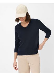 Brax Damen Strickpullover "Style LESLEY", blau, Gr. 36, 72% Viskose, 28% Polyamid, Pullover
