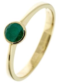 Jobo Damen Goldring, 54, Gelbgold 333, gold, Gelbgold 333, Fingerringe, 333 Gold mit Smaragd