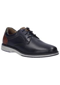 Josef Seibel Herren Schnürschuh "Stuart 02", Gr. 40, blau, Leder, kontrastfarbene Details, casual, Schuhe, Komfortschuh, Businessschuh, Sneaker in