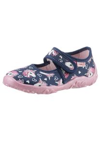 Superfit Kinder Hausschuh "BONNY WMS: Mittel", Gr. 32, bunt, Baumwolle, bedruckt, Glitzer, klassisch, Schuhe, Kindergartenschuh mit Einhorn-Motiv,