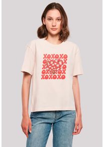 F4NT4STIC Damen T-Shirt "XOXO Herz Love", pink, casual, Gr. XXL, Obermaterial: 100% Baumwolle, Shirts, Premium Qualität