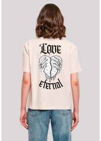 F4NT4STIC Damen T-Shirt "Love Eternal Herz in Händen", pink, casual, Gr. XXXL, Obermaterial: 100% Baumwolle, Shirts, Premium Y2K Streetwear