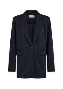 Freequent Damen Jackenblazer "FQNANNI", grau, casual, Gr. M, unifarben, Web, Obermaterial: 73% Polyester, 24% Viskose, 3% Elasthan, Blazer, mit