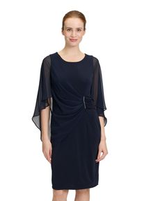 Vera Mont Damen Cocktailkleid "Vera Mont Cocktailkleid mit Raffung", blau, elegant, Gr. 38, Obermaterial: 95% Polyester, 5% Elasthan. Besatz: 100%