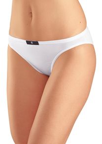 H.I.S. H.I.S Damen Slip, Gr. 50, schwarz-weiß, Obermaterial: 95% Baumwolle, 5% Elasthan, unifarben, Unterhosen, aus elastischer Baumwoll-Qualität